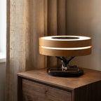 Lamp met draadloze oplaadfunctie en luidspreker