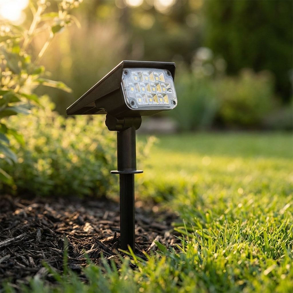 Draadloze solar tuinspot