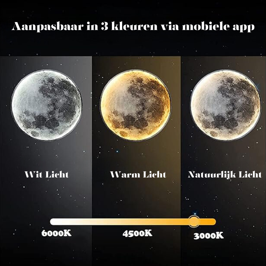 Magische sfeervolle maanlamp
