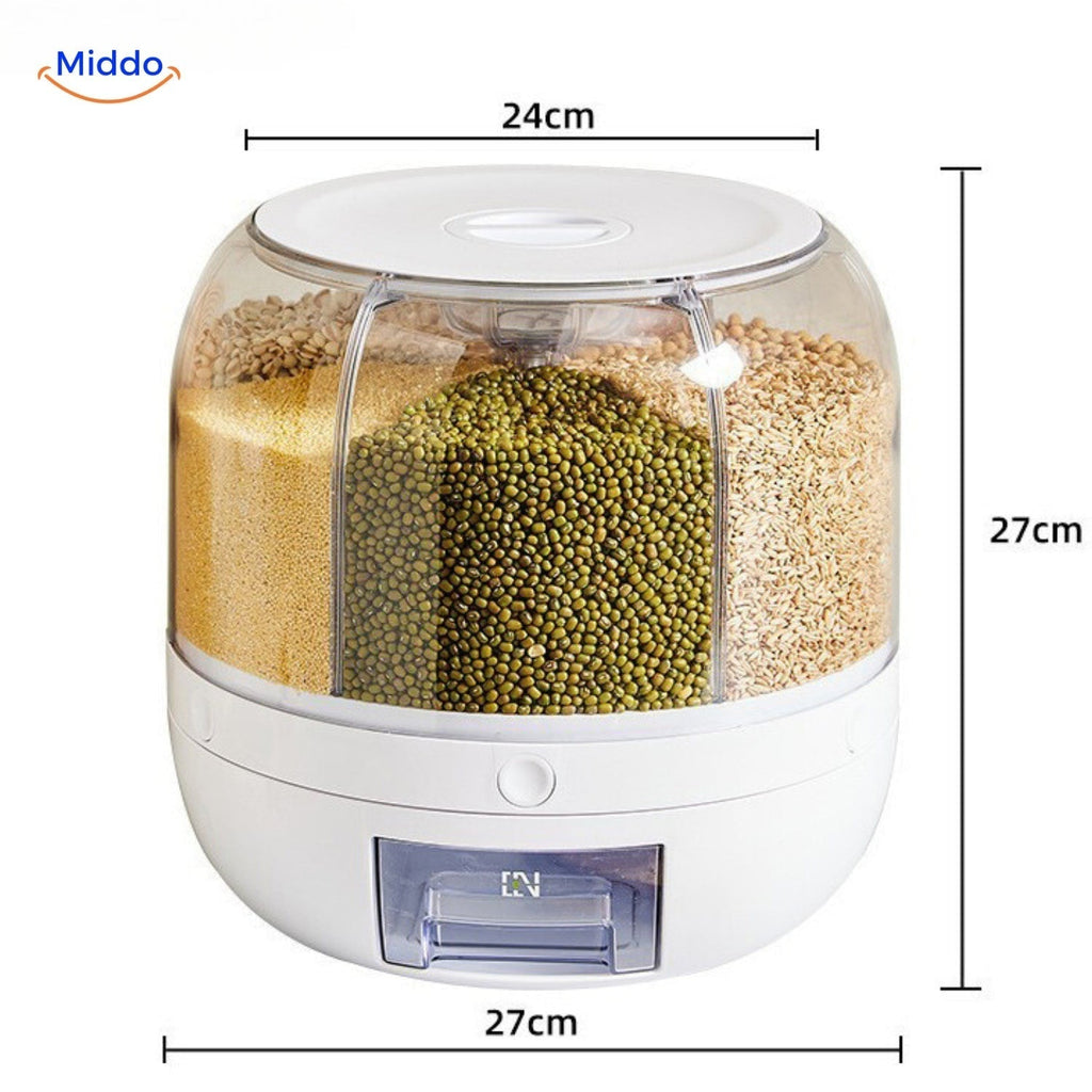 360° roterende graandispenser
