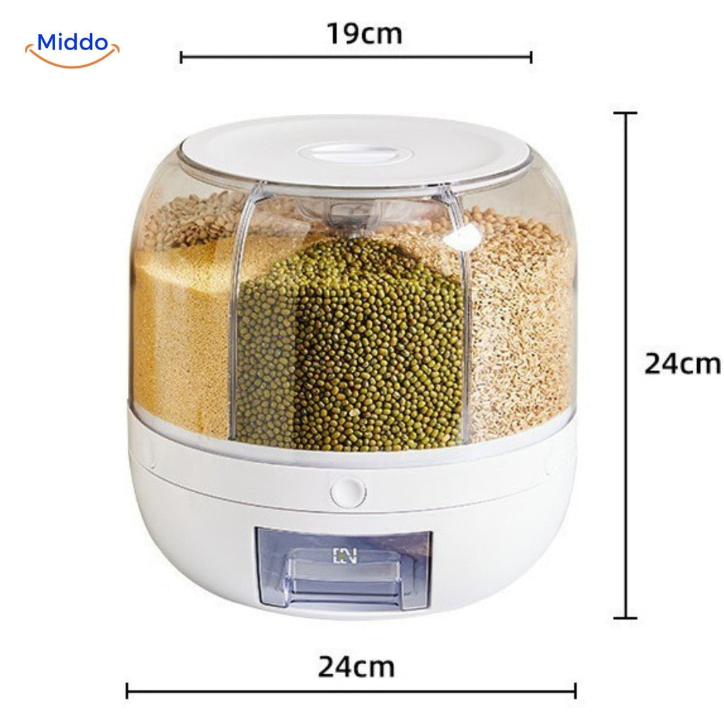 360° roterende graandispenser