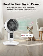 Witte statiefventilator met afstandsbediening