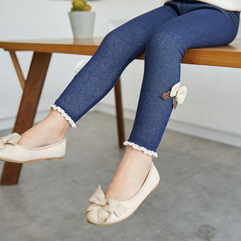 Meisjes winterlegging met strik
