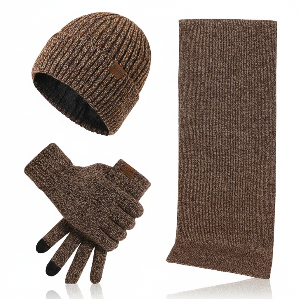 Wollen muts en handschoenen