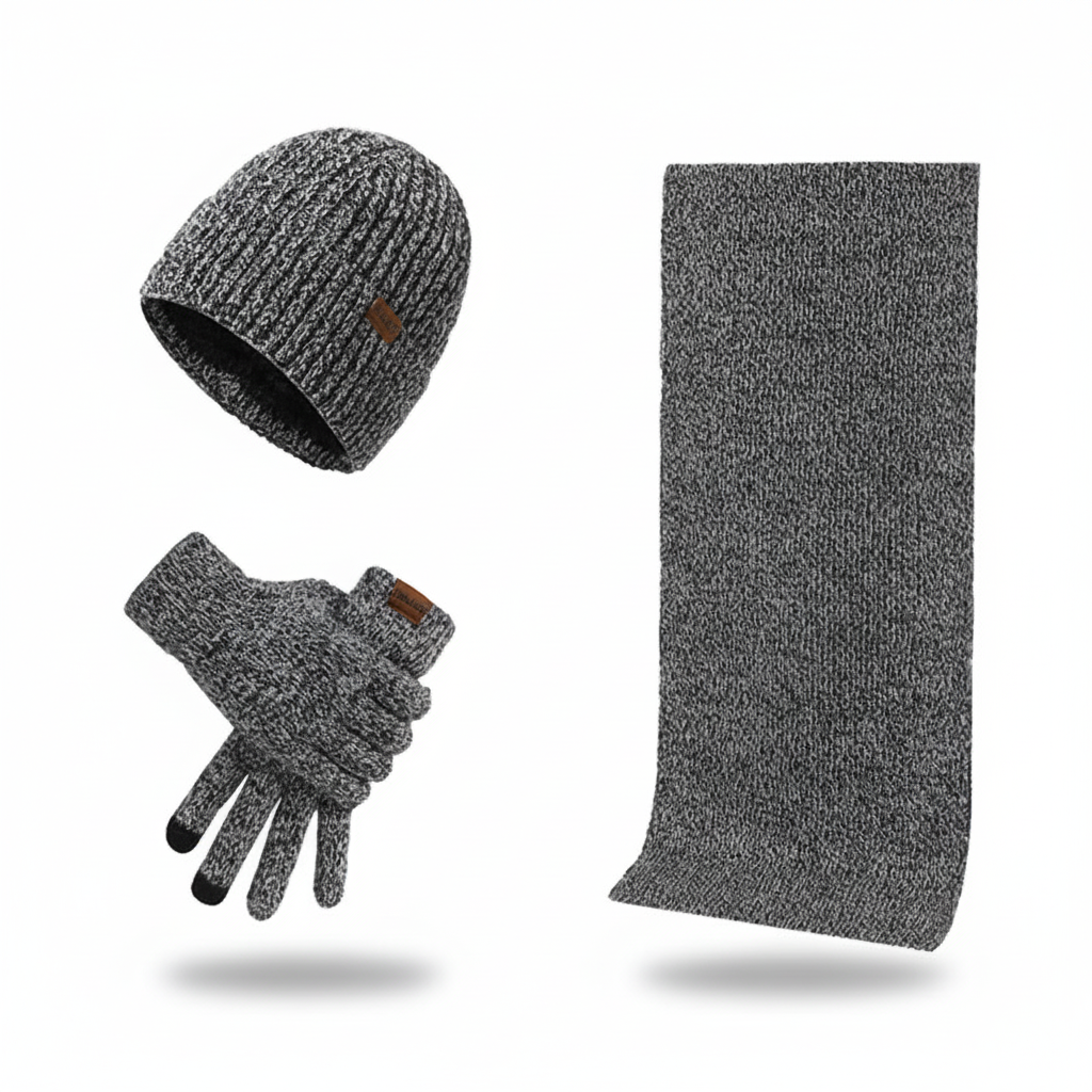 Wollen muts en handschoenen