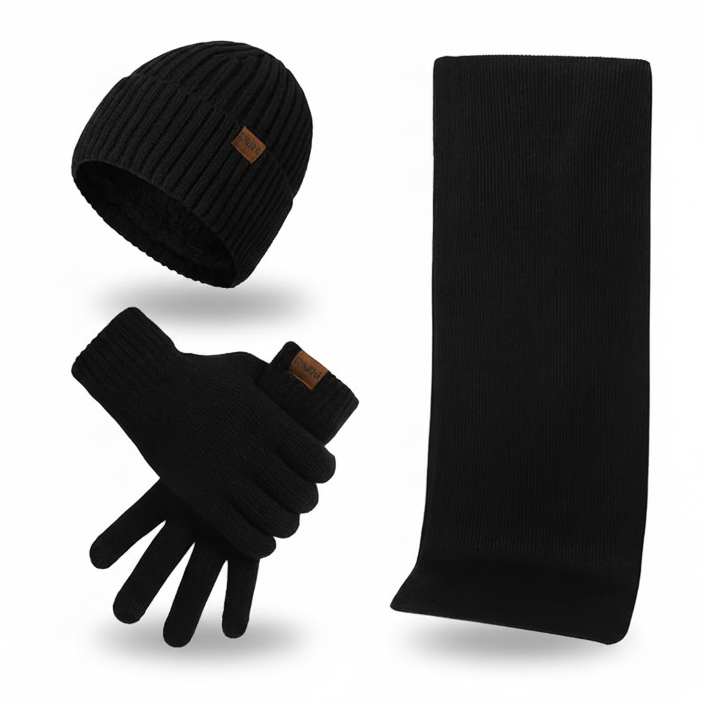 Wollen muts en handschoenen