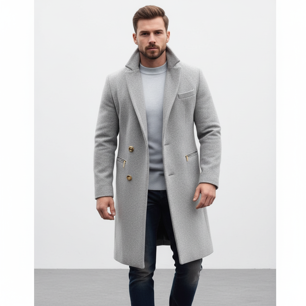 Wollmix-Jacke voor heren