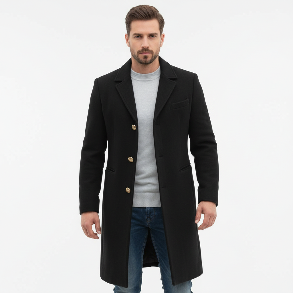 Wollmix-Jacke voor heren