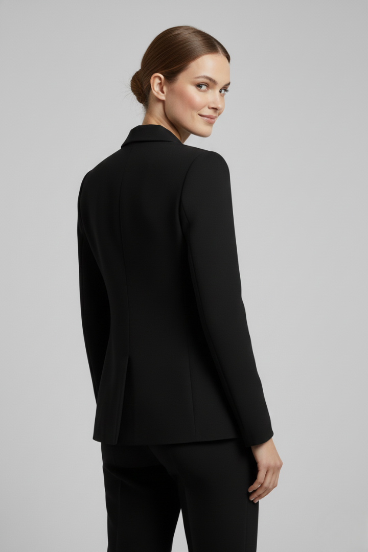 Thirza | Damesblazer met dubbele knopenrij en goudkleurige knopen