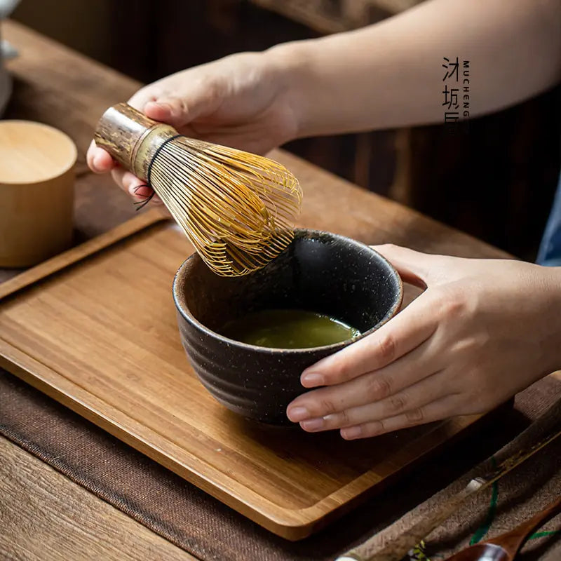 Traditionele matcha cadeauset