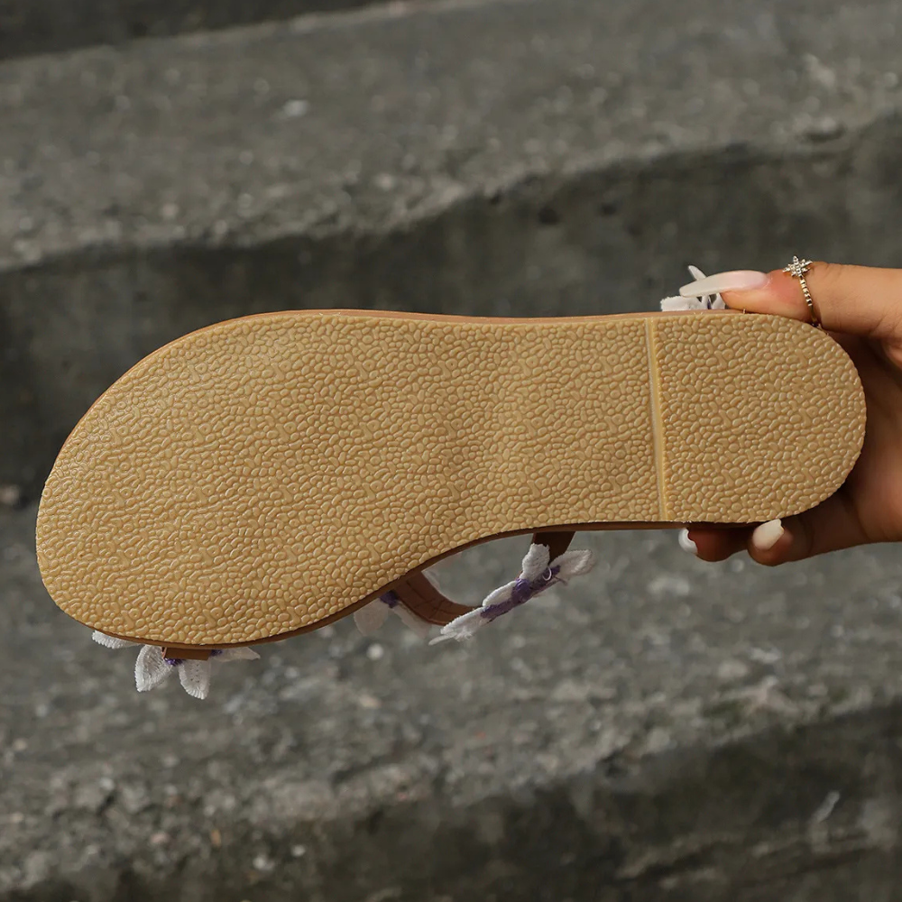 Bloemrijke sandalen voor dames