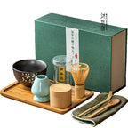 Traditionele matcha cadeauset