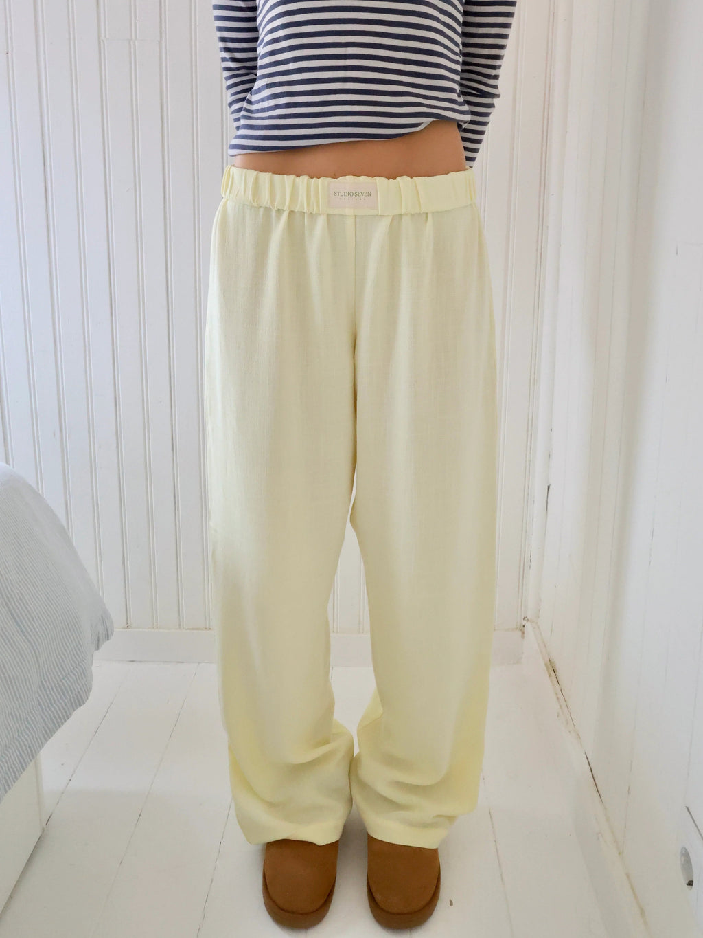 Dames loungebroek met streepdesign