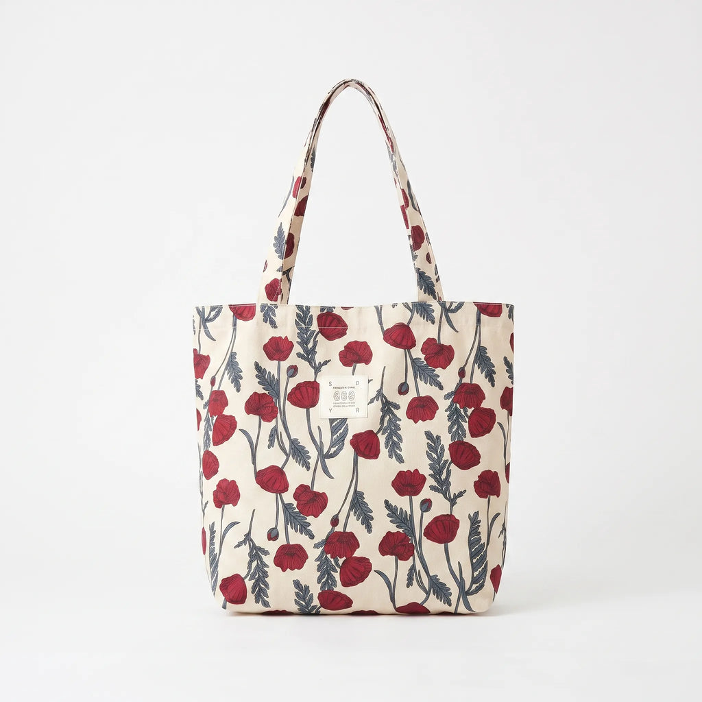 Zachte schoudertas met print