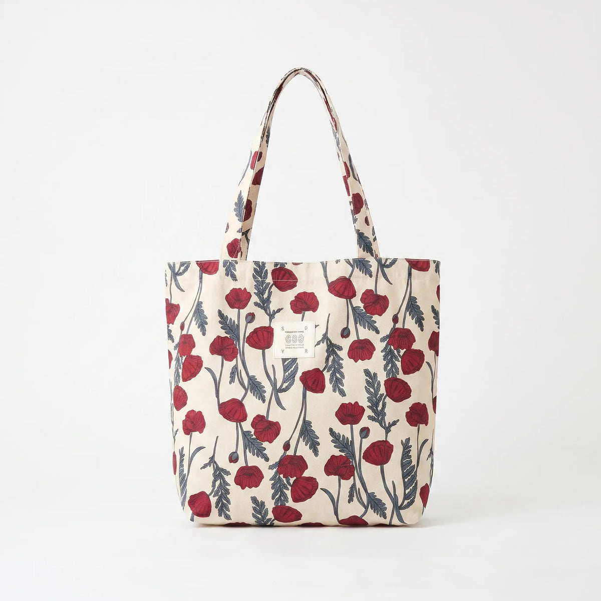Zachte schoudertas met print