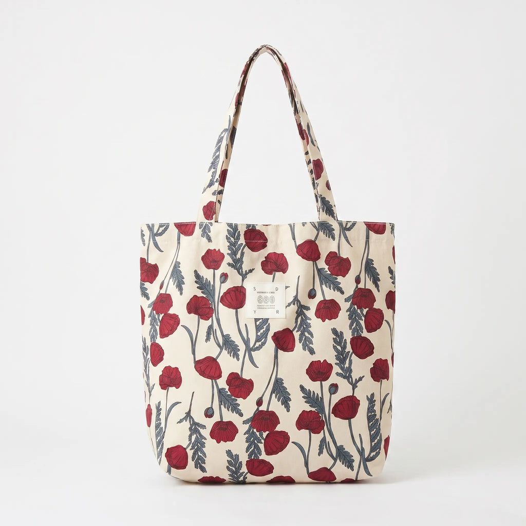 Zachte schoudertas met print