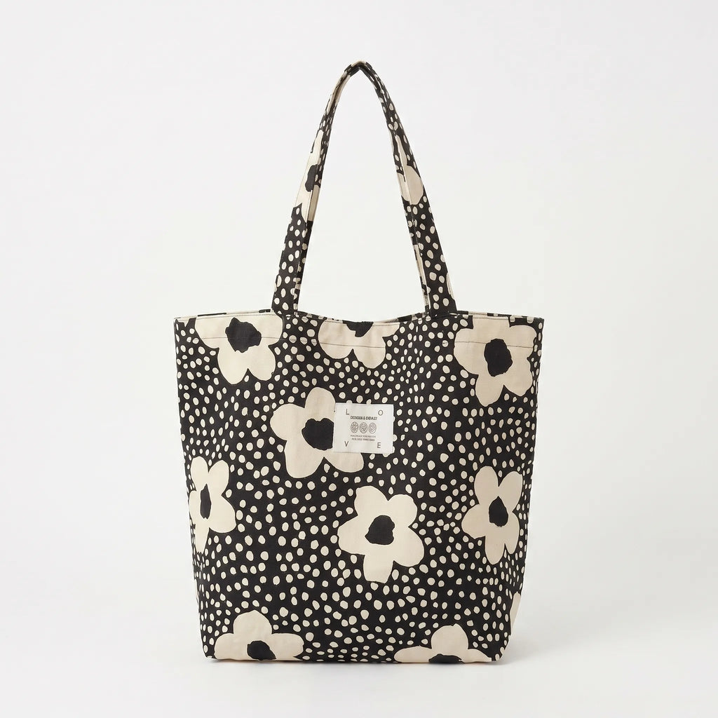 Zachte schoudertas met print