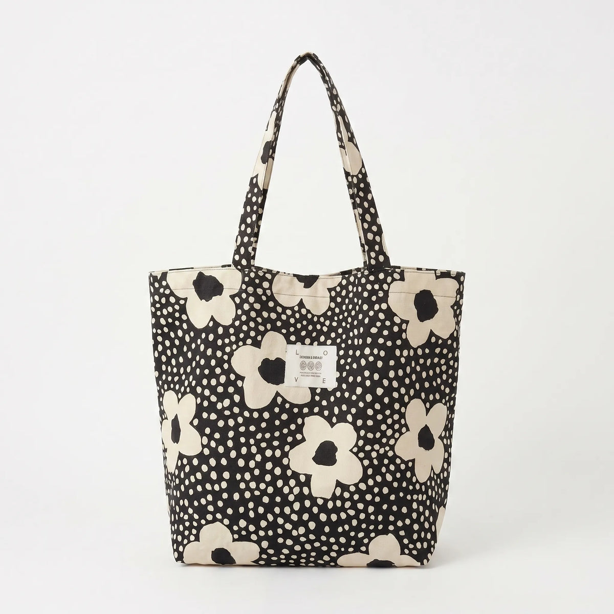 Zachte schoudertas met print