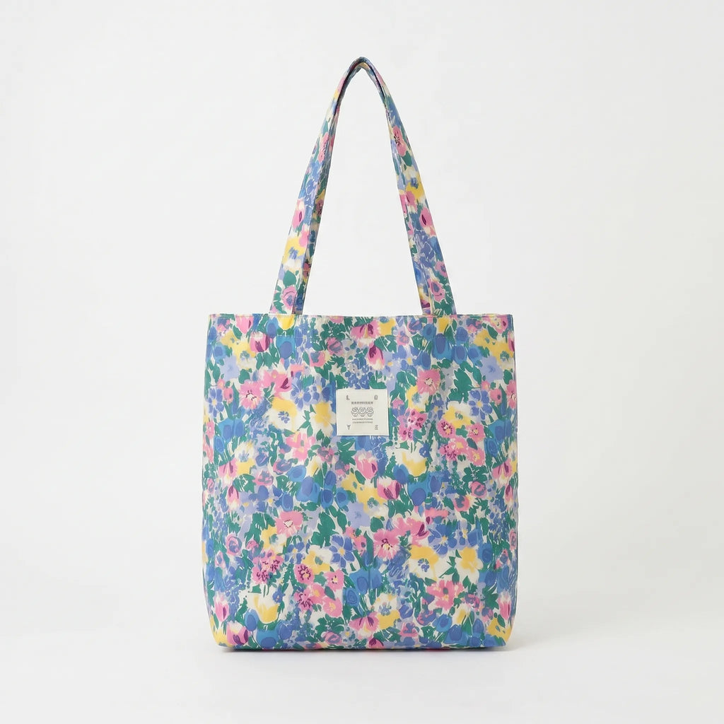 Zachte schoudertas met print