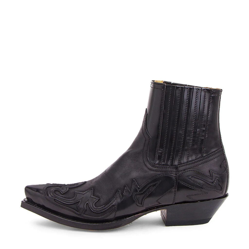Herencowboylaarzen met vintage stikdetails