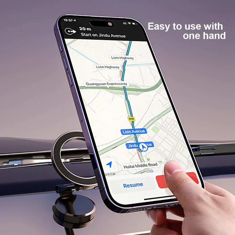 360° opvouwbare magnetische telefoonhouder voor de auto - sterk & verstelbaar