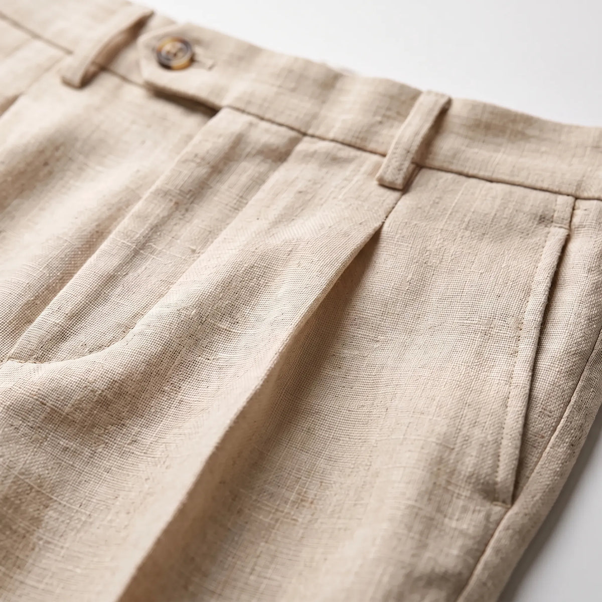 Zomerse broek met wijde pijpen