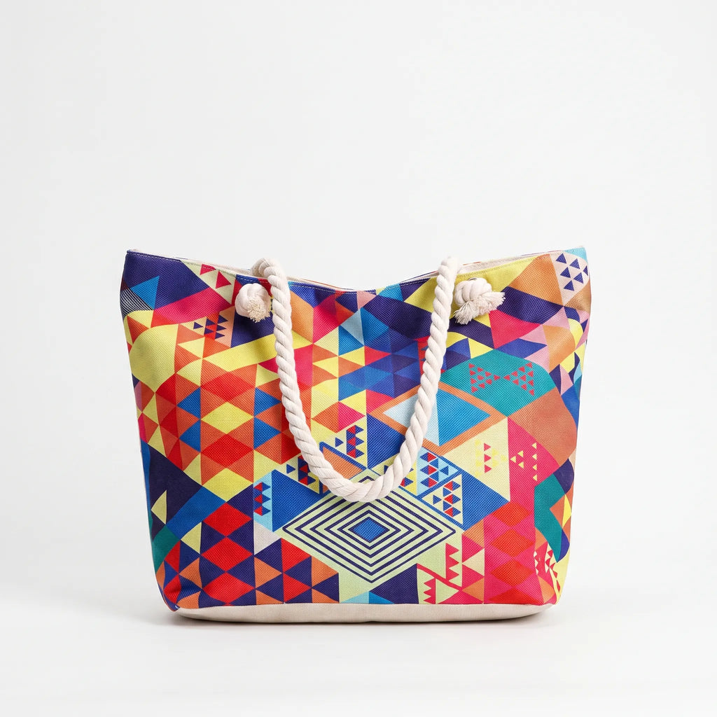 Zomerse dames schoudertas met print
