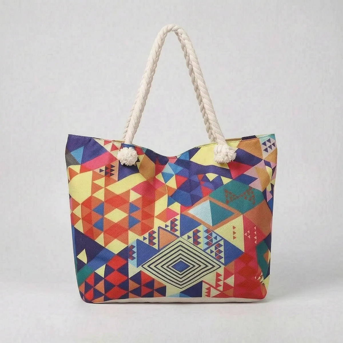 Zomerse dames schoudertas met print