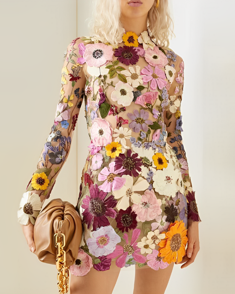 Romantische bloemenjurk met fijne details