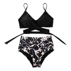 Belle high waisted, kleurrijke damesbikini