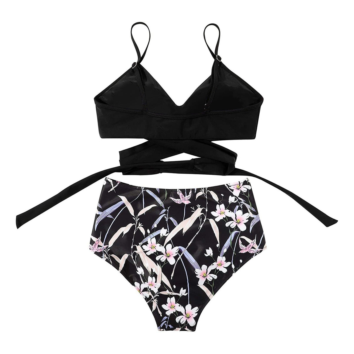 Belle high waisted, kleurrijke damesbikini
