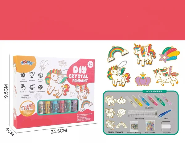 DIY-knutselset met kristallen voor kinderen