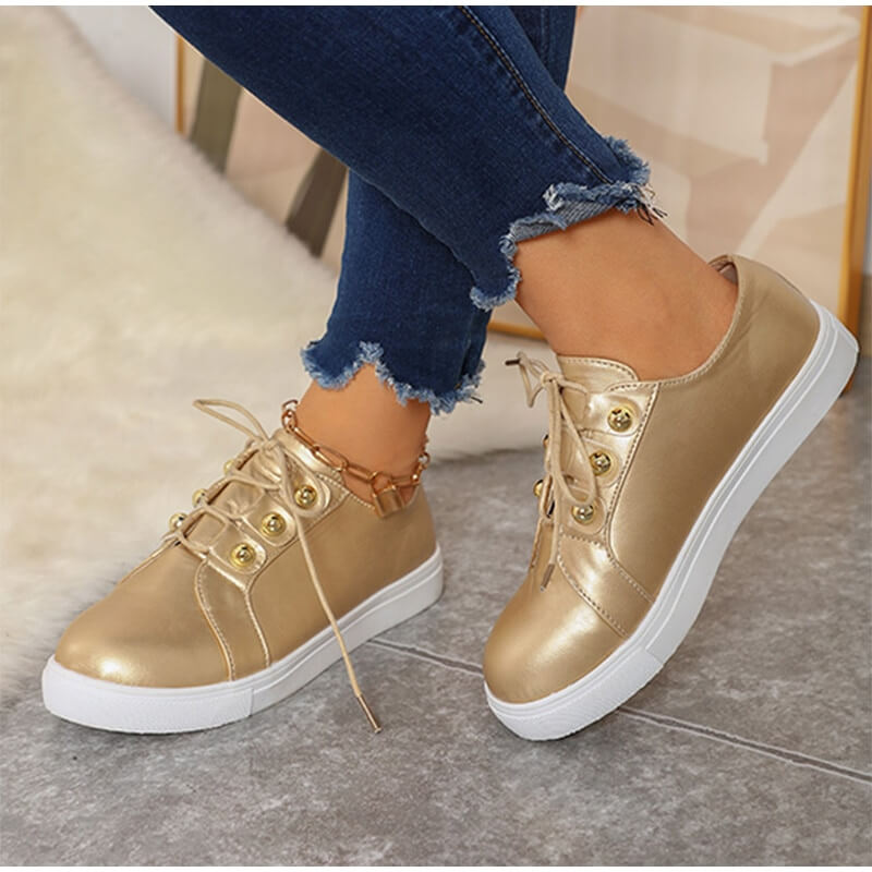 Platte veterschoenen Goldie