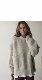 Oversized gebreide trui – Noor