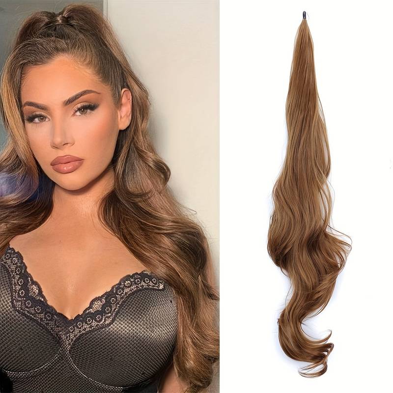 Flexibele wrap-around paardenstaart voor lang, vol haar