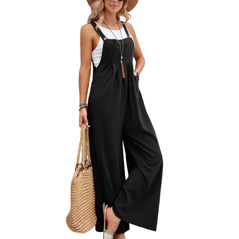 Urban chic dames tuinbroek met zakken