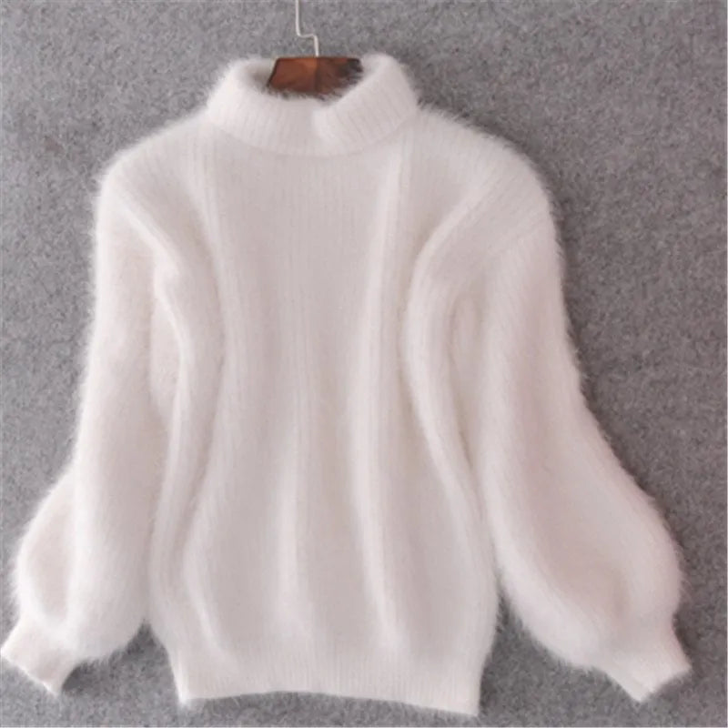 Casual angora gebreide damestrui