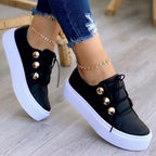Platte veterschoenen Goldie