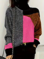 Warme sweater met col