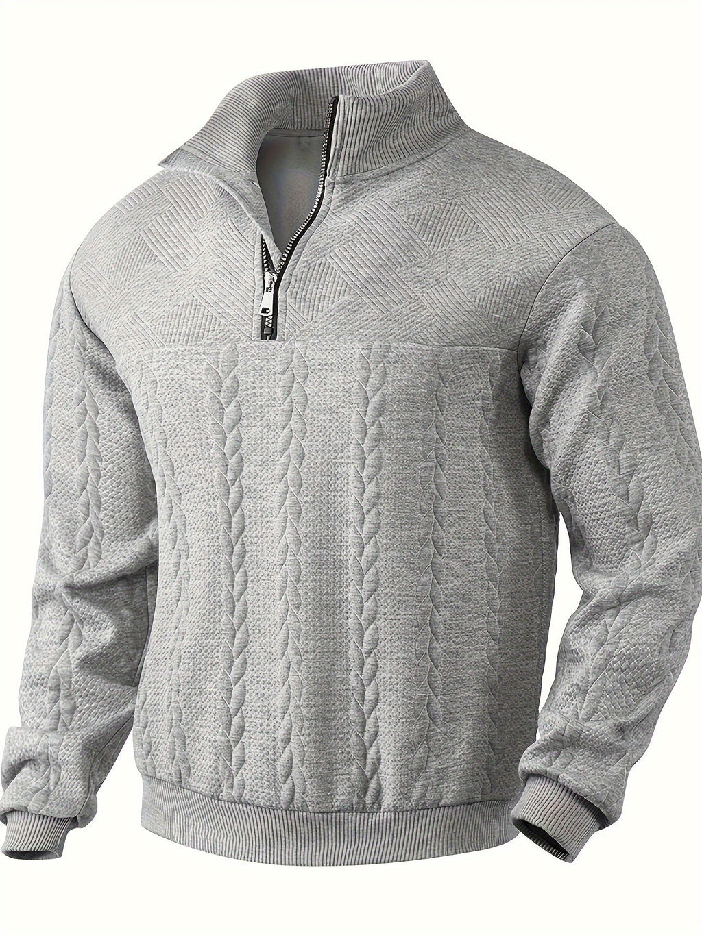 Vintage heren trui met rits — afbeelding 9