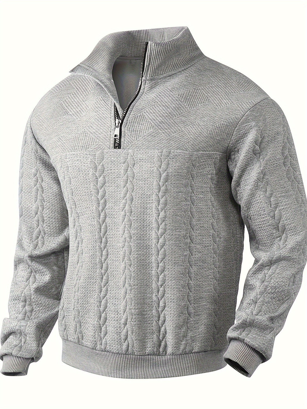 Vintage heren trui met rits — afbeelding 9
