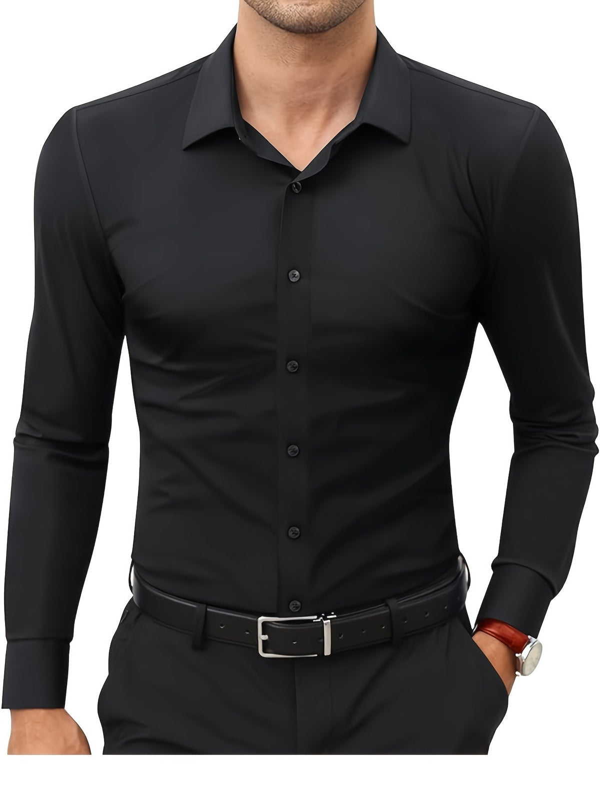 Stretch heren overhemd — afbeelding 36