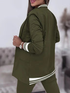Casual streetwear gestreepte set