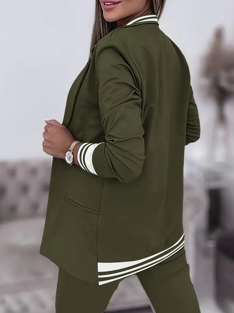 Casual streetwear gestreepte set