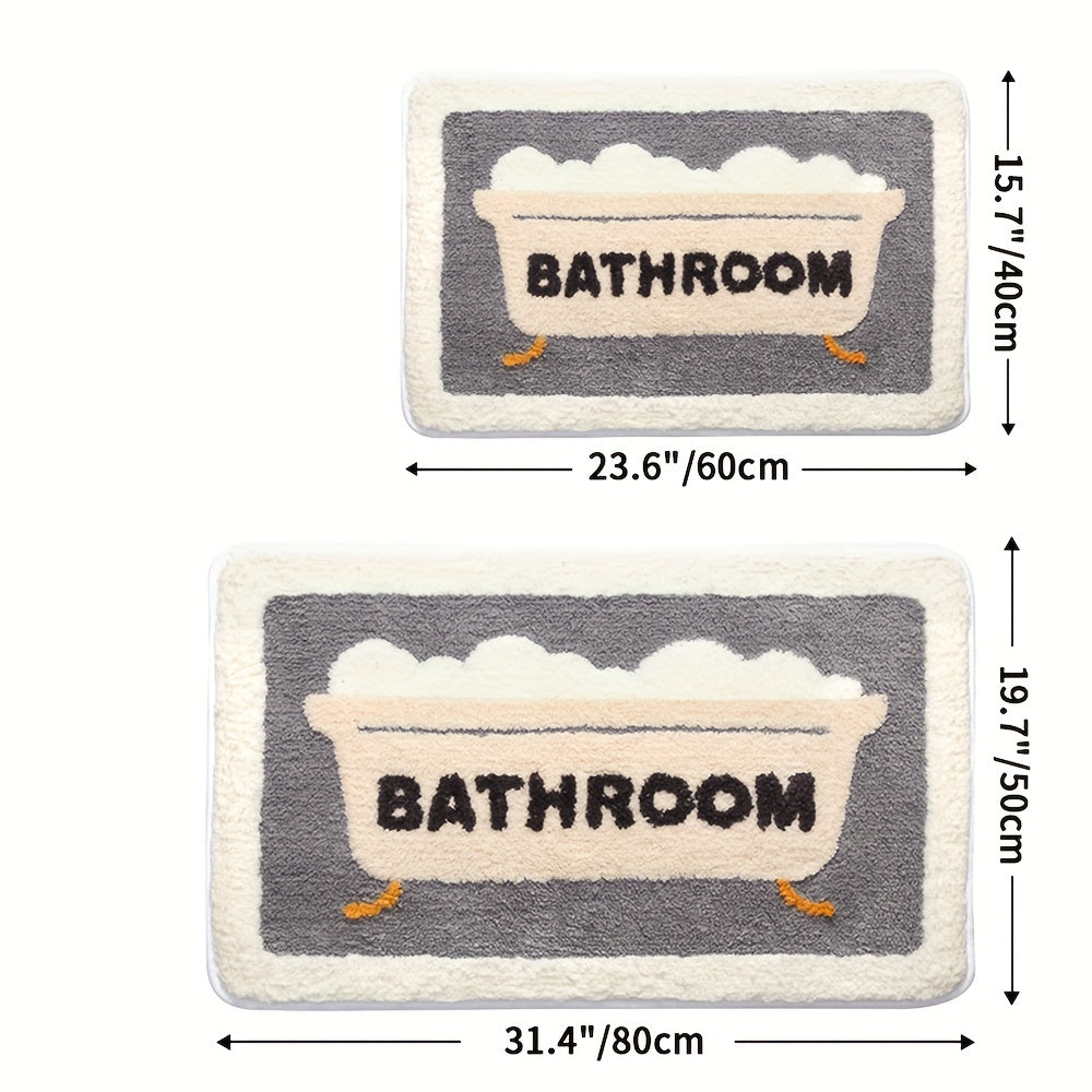 Superabsorberende antislip mat voor badkamer en toilet