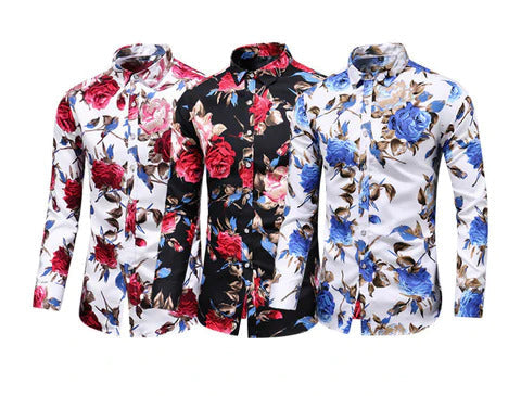 Bloemenprint overhemd