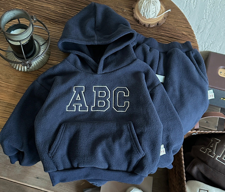 Winter kinderkledingset met bontvoering