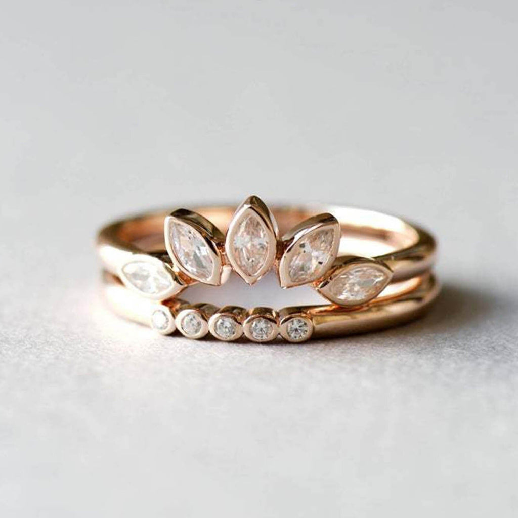 Crystal ring – 2 in 1 ring