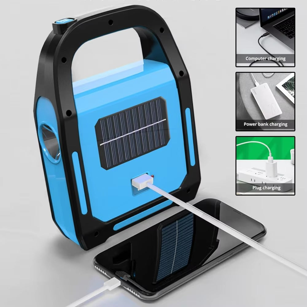 Oplaadbare USB campinglantaarn met powerbank