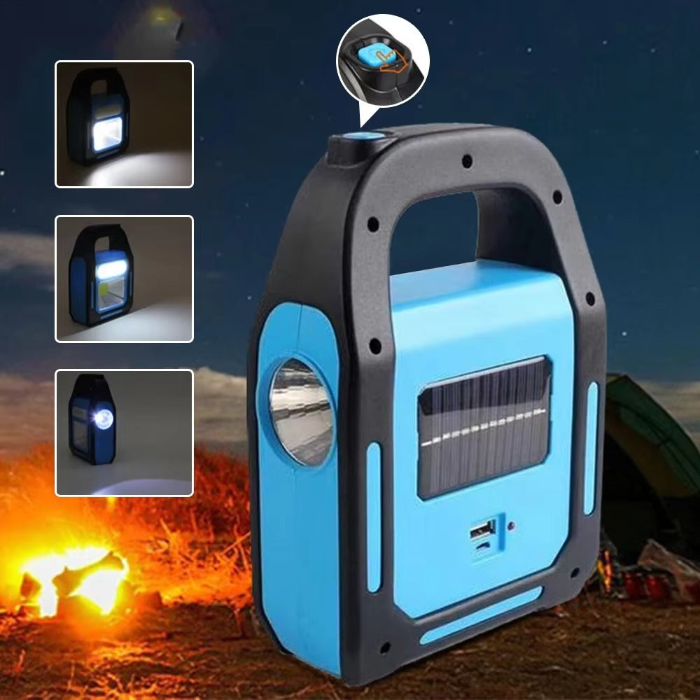 Oplaadbare USB campinglantaarn met powerbank